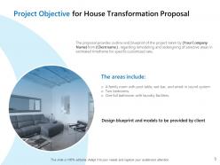 House Transformation Proposal Powerpoint Presentation Slides