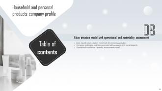 Household And Personal Products Company Profile Powerpoint Presentation Slides Editable Compatible