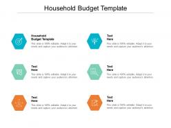 Household budget template ppt powerpoint presentation ideas background image cpb