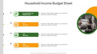 Household Income Budget Sheet In Powerpoint And Google Slides Cpb