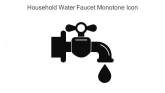 Household Water Faucet Monotone Icon In Powerpoint Pptx Png And Editable Eps Format