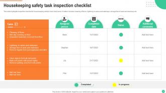 Housekeeping Safety Powerpoint Ppt Template Bundles Multipurpose Slides