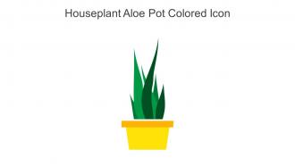 Houseplant Aloe Pot Colored Icon In Powerpoint Pptx Png And Editable Eps Format