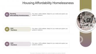 Housing Affordability Homelessness In Powerpoint And Google Slides Cpb