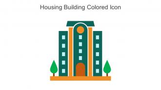 Housing Building Colored Icon In Powerpoint Pptx Png And Editable Eps Format