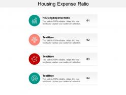Housing expense ratio ppt powerpoint presentation infographics design templates cpb
