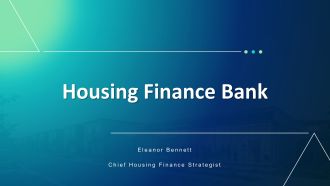 Housing Finance Bank PPT Structure VA