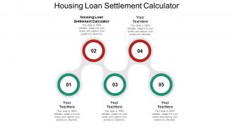 Housing loan settlement calculator ppt powerpoint presentation portfolio cpb