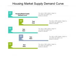 Housing market supply demand curve ppt powerpoint presentation slides graphics pictures cpb