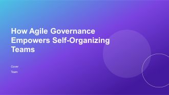 How Agile Governance Empowers Self Organizing Teams PPT Sample AT