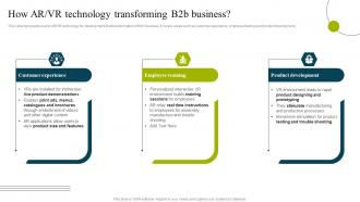 How Ar Vr Technology Transforming B2b Business B2b E Commerce Business Solutions