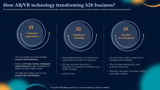 How Ar Vr Technology Transforming B2b Business Effective Strategies To Build Customer Base In B2b