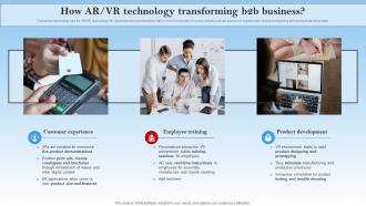 How Ar Vr Technology Transforming B2b Business Electronic Commerce Management In B2b Business