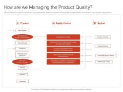 How are we managing the product quality ppt powerpoint inspiration