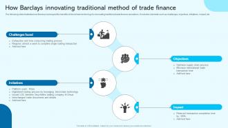 How Barclays Innovating Traditional Blockchain For Trade Finance Real Time Tracking BCT SS V