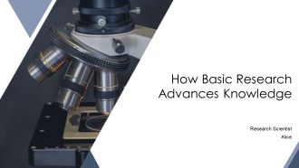 How Basic Research Advances Knowledge PPT Outline AT