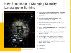 How blockchain is changing security landscape in banking