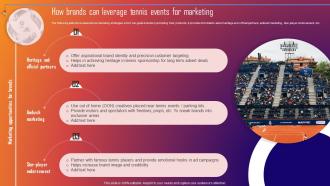 How Brands Can Leverage Tennis Events For Marketing Improving Sporting Brand Recall Through Sports MKT SS V