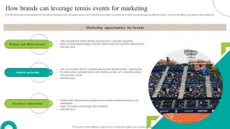 How Brands Can Leverage Tennis Events Increasing Brand Outreach Marketing Campaigns MKT SS V