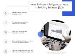 How business intelligence helps in building business build ppt powerpoint presentation outline