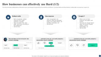 How Businesses Can Effectively Use Bard 1 2 AI Google For Business A Comprehensive Guide AI SS V