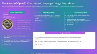 How Businesses Can Integrate Use Cases Of Openai Contrastive Language Chatgpt SS V