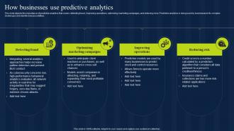 How Businesses Use Predictive Analytics Estimation Model IT