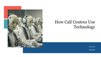 How Call Centres Use Technology PPT Mockup AT