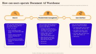 How Can Users Operate Document Ai Warehouse Using Google Bard Generative Ai AI SS V