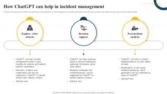 How ChatGPT Can Help In Incident Management Impact Of Generative AI SS V