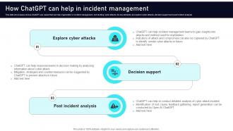 How ChatGPT Can Help In Incident Management Leveraging ChatGPT AI SS V