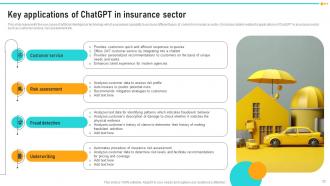 How ChatGPT Is Revolutionizing Insurance Sector Powerpoint Presentation Slides ChatGPT CD Best Unique
