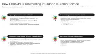 How ChatGPT Is Transforming Insurance Customer Generative AI Transforming Insurance ChatGPT SS V