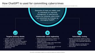 How ChatGPT Is Used For Committing Cybercrimes Leveraging ChatGPT AI SS V