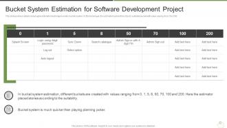 How does agile save you money it bucket system estimation for software development project
