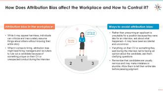 How does attribution bias affect the workplace and how to control it edu ppt