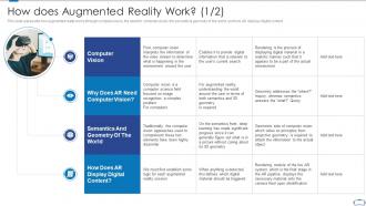 How does augmented reality work vision ppt powerpoint presentation portfolio