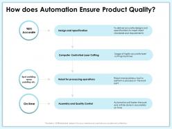 How does automation ensure product quality robot ppt powerpoint presentation model outline