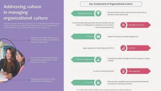 How Does Organization Impact Human Addressing Culture In Managing Organizational