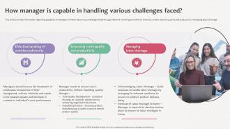 How Does Organization Impact Human How Manager Is Capable In Handling Various Challenges