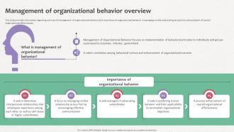 How Does Organization Impact Human Management Of Organizational Behavior Overview