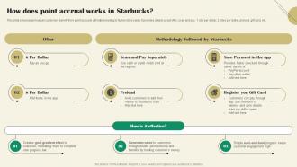 How Does Point Accrual Works In Starbucks Marketing Strategy A Reference Strategy SS