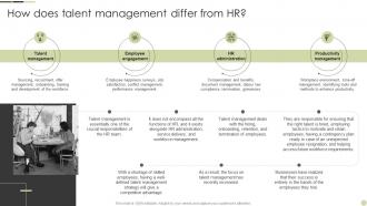 How Does Talent Management Differ From HR Internal Talent Management Handbook