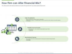 How firm can alter financial mix ppt powerpoint presentation professional objects