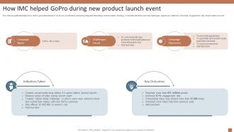 How IMC Helped Gopro During New Product Integrated Marketing Communication MKT SS V