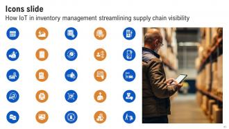 How IoT In Inventory Management Streamlining Supply Chain Visibility Powerpoint Presentation Slides IoT CD Multipurpose Visual