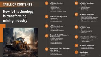 How IoT Technology Is Transforming Mining Industry Powerpoint Presentation Slides IoT CD Downloadable Multipurpose