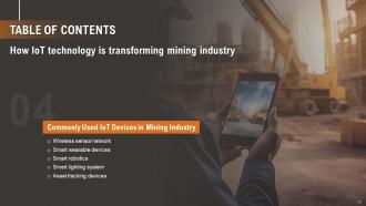 How IoT Technology Is Transforming Mining Industry Powerpoint Presentation Slides IoT CD Captivating Multipurpose