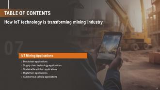 How IoT Technology Is Transforming Mining Industry Powerpoint Presentation Slides IoT CD Downloadable Attractive