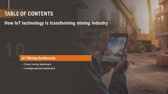 How IoT Technology Is Transforming Mining Industry Powerpoint Presentation Slides IoT CD Graphical Attractive